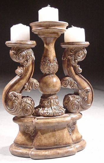 094-A CANDELABRA J2 RED FINISH