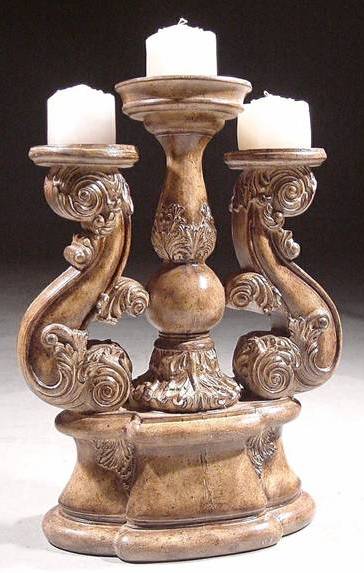 094-A CANDELABRA - TOBACCO FINISH