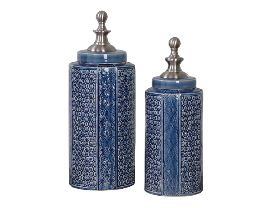 AC-20113-PERO URNS VASES SET OF 2