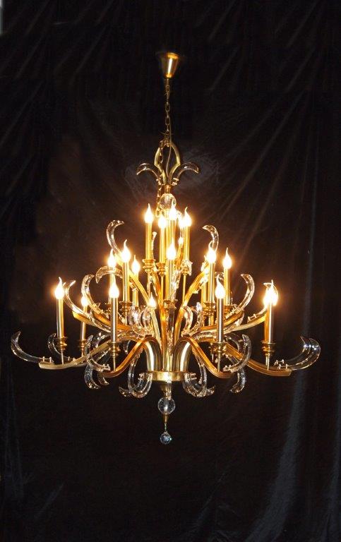 LI-20736-8+8+4-CHANDELIER-CHAMPAGNE CRYSTAL