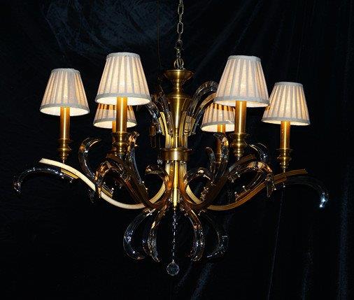 LI-20756-6-CHANDELIER-GOLD/COGNAC