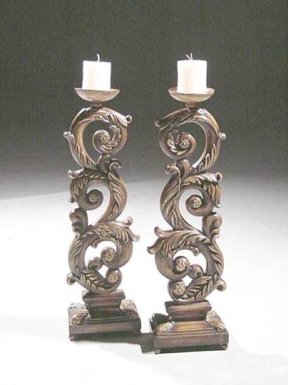 325-A CANDELABRA-GOLD CRACKLE FINISH