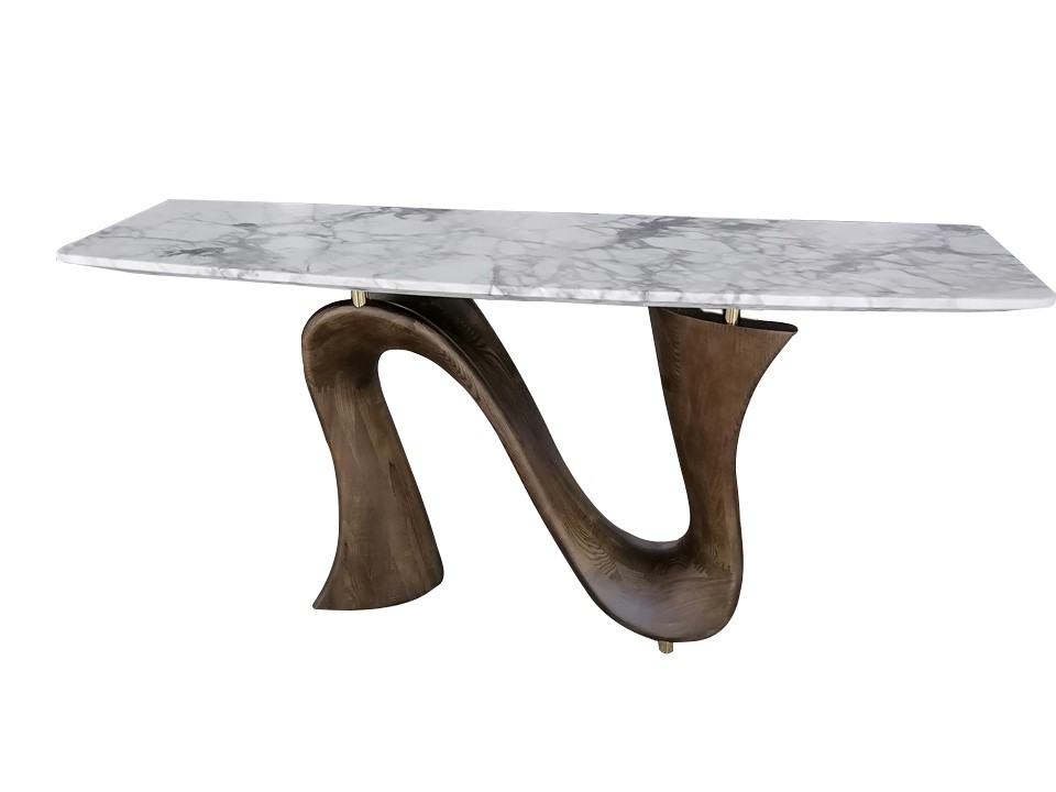 MICHELA-DARK-CON-18017-CONSOEL-(1600*450*800) -VICTORIA MATT+DARK WALNUT