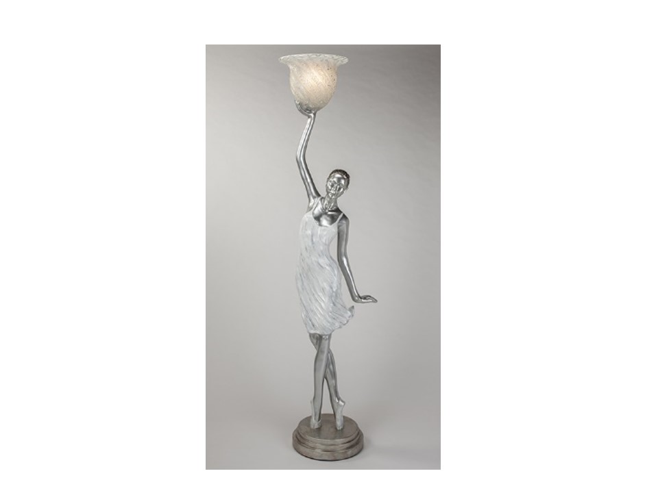 4506-FL-FLOOR LAMP W/SHADE (56*42*220)-WHITE