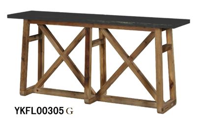 DELIMA-KFL-003-5G2-CONSOLE TABLE -NATURAL+BLACK