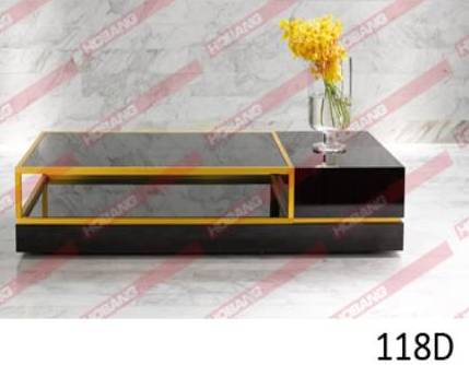TIERA-118D-COFFEE TABLE(1400*750*300) -D.EBONY+D.COFFEE HI GLOSS(HB50+HB57)