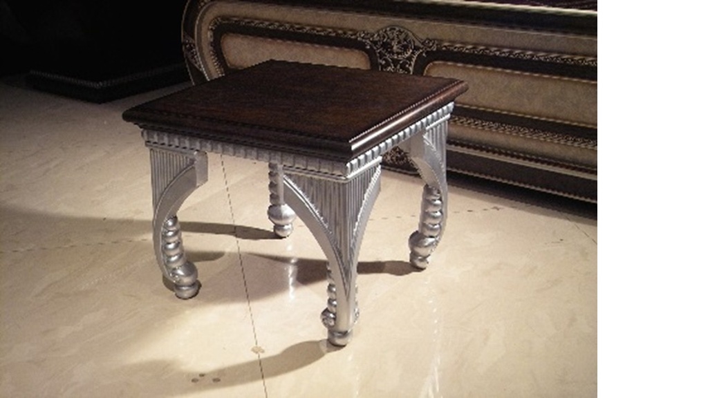 2215-END TABLE-SILVER BROWN