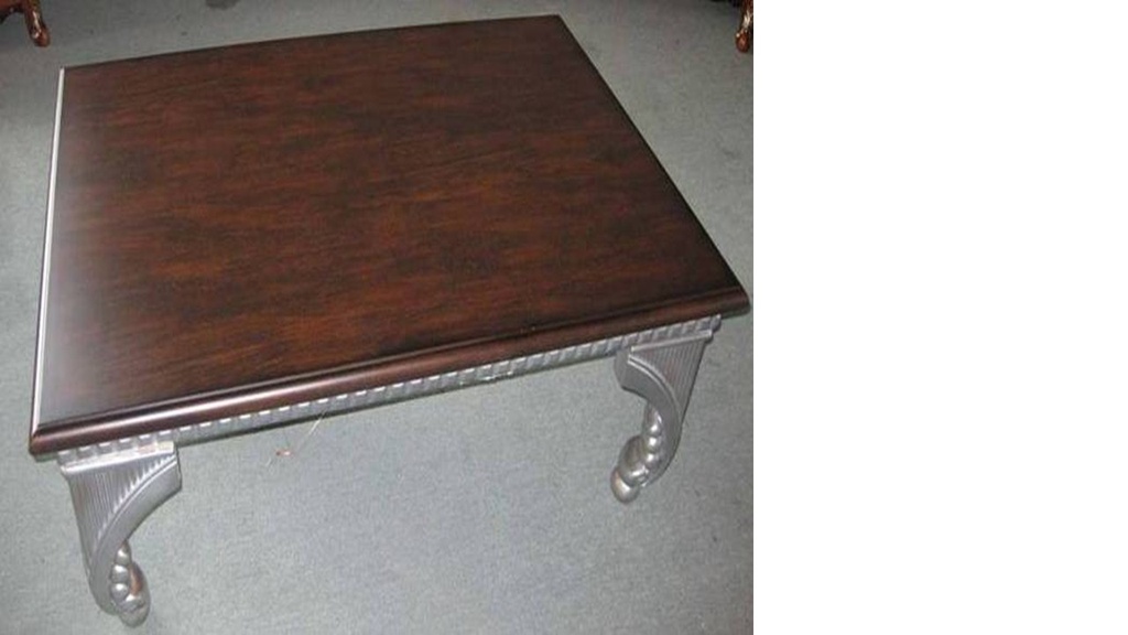 2215-COFFEE TABLE-SILVER BROWN