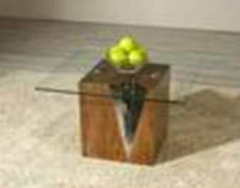 WILVAR-463-ET END TABLE DARK OAK(M-060)