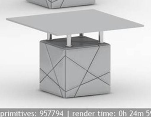 EUGENE-836ET-END TABLE -WHITE GLOSSY