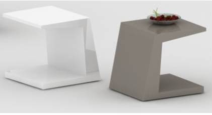 MERLIE-983ET-END TABLE-(500*450*450) -S0302-BLACK