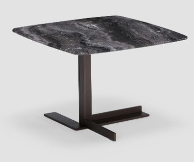 BELISIMA-E-BMBO-BJ8029D END TABLE (580x580x400)-BELISIMA+SANDBLASTED BLACK GOLD