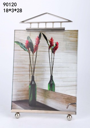 90120-B-PHOTO FRAME-(18*3*28)-METAL+GLASS-NEW