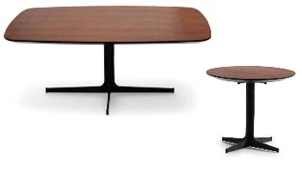 PAULA-CF-CJ1360A-COFFEE TABLE-WALNUT+BLACK LEG