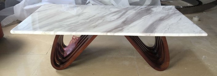 TERRENCE-CT-1498-COFFEE TABLE(120X70X38) -MARBLE