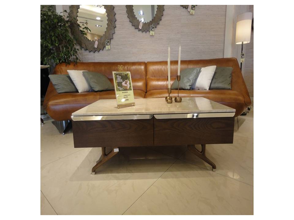EASTWOOD-CT-17085-COFFEE TABLE (1300*734*420) -MARBLE-AMANA ROSE