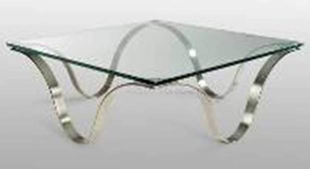WADY-DM-6221-COFFEE TABLE  -CLEAR