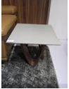 WAVES-E-14669-1111-END TABLE -CLEAR/WALNUT