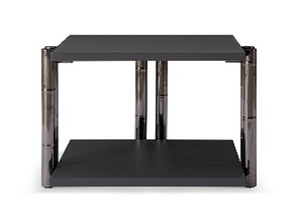 MATEO-E-19000 SIDE TABLE (127.6X77.6X36)-GREY W0003000-1MATTE GREY+BLACK GOLD