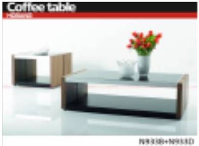 SAFIA-N-933-B-COFFEE TABLE (700*700*481) -OAK+BLK MATT