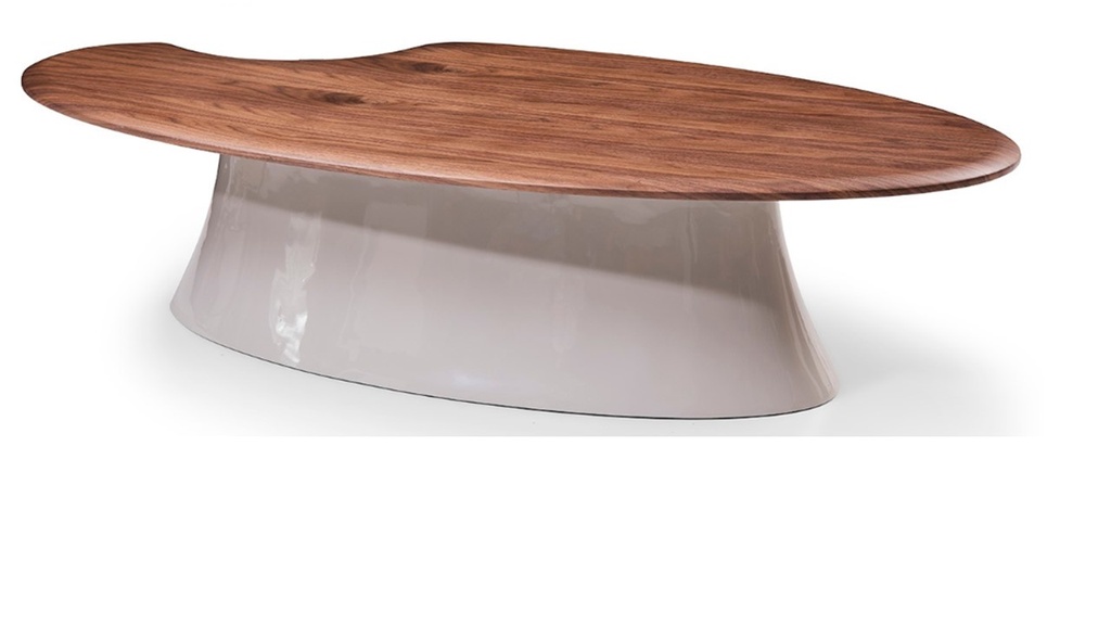PERRY-P-560A-COFFEE TABLE(P760A) -160*78*36-GREY MATT-F23+WALNUT V07