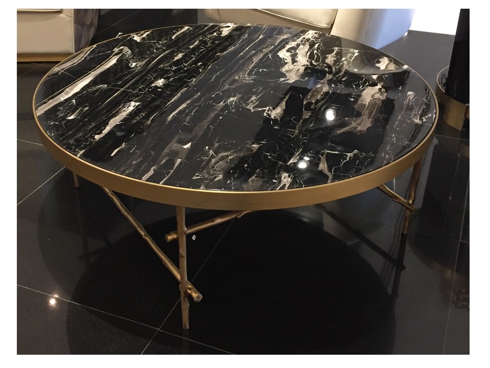 FELICITY-TZ-029B-03-COFFEE TABLE-GOLD (BLACK MARBLE)