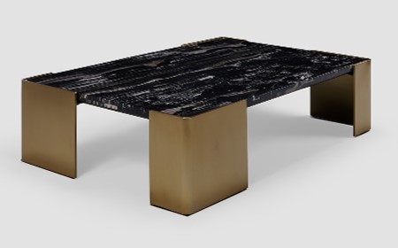 BENEDETTO-BLACK-TZ-203A-COFFEE TABLE(1500*1000*380)-BLACK MARBLE