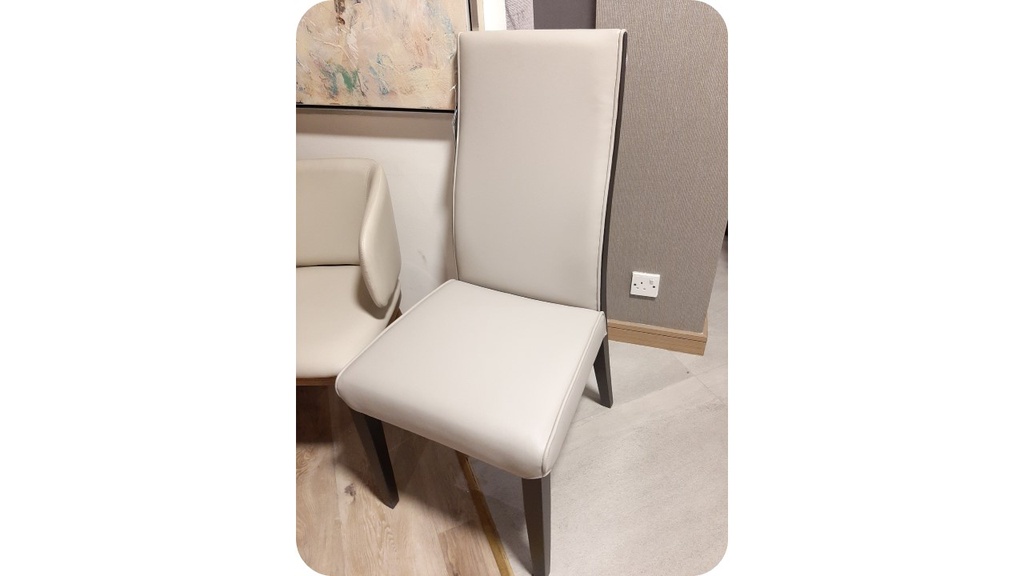 JIRO-1451S-DINING CHAIR -LIGHT GREY-620-WENGE