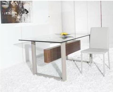 ALDRIN-966-DT6-DINING TABLE (2400*1200*760) S0312-HIGH GLOSSY/WA01-M-100
