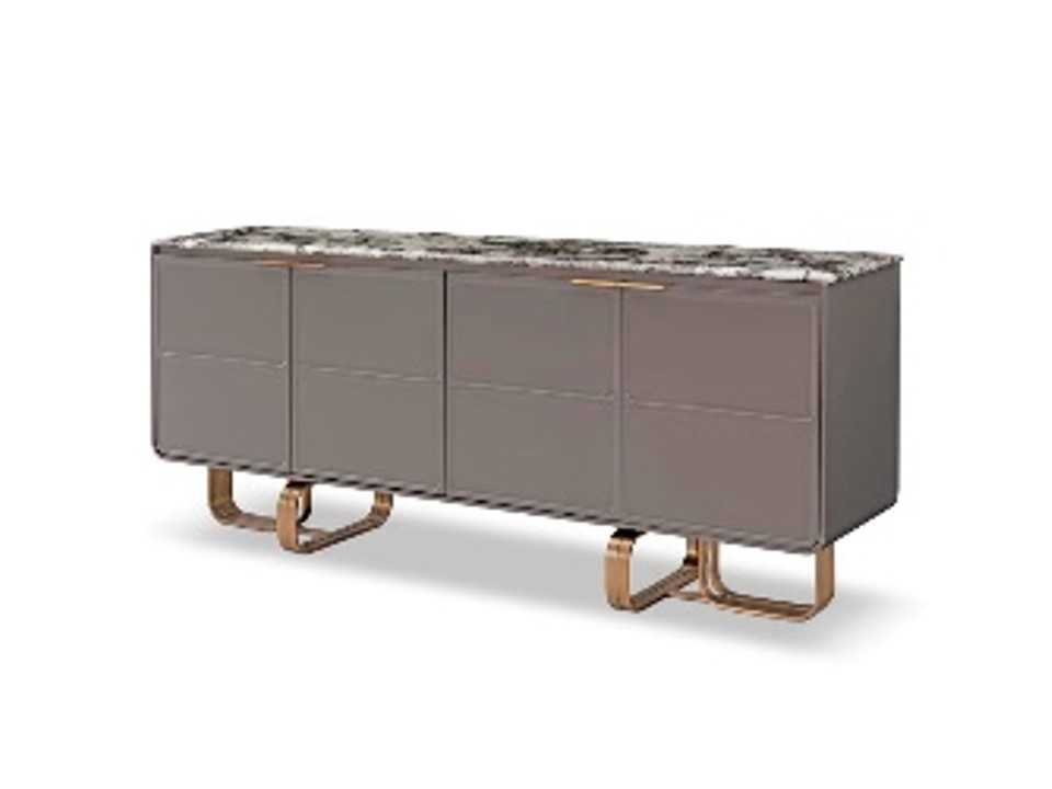 STONE-ASB-20402-SIDEBOARD (200*42*80)-CALADONIA MARBLE(DL-2005)+COPPER BRUSHED