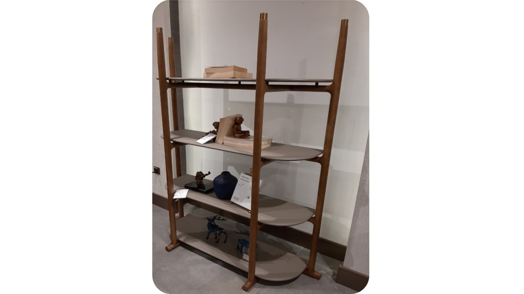 CATALEYA-DS-17138-DISPLAY SHELF (1290*430*1800) -WALNUT