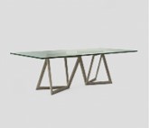 ORLANDO-GREY-DT-16038-DINING TABLE (2400*1200*750)-GLASS TOP+378-1#GREY ASH