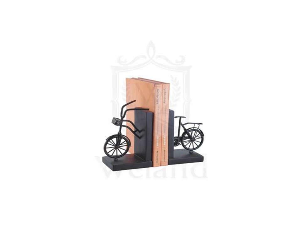 AC-1170-BICYCLE-BOOKEND (46*19*27)-IRON & POLYRESIN