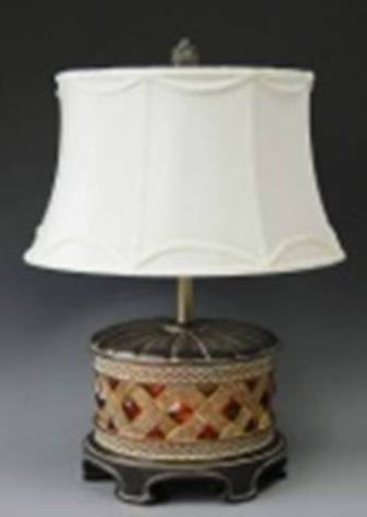 APE-105097 TABLE LAMP - WHITE SHADE