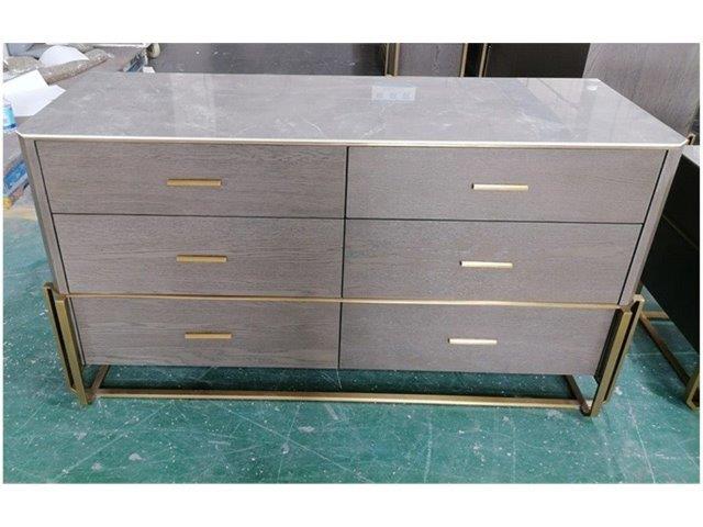 FERNIE-BD-2383-KN-DRESSER(DR2383)-SMOKE OAK+NAVA NATURAL BRUSHED YELLOW GOLD (PLR-59D/OK-78/PN-75D/SA81B)-G1