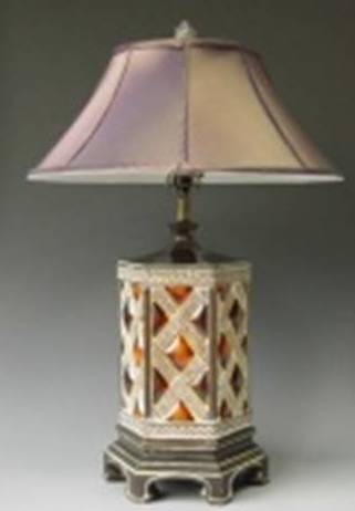 APF-105104-TABLE LAMP W/SHADE