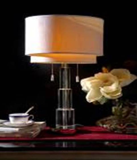 APG-109010-TABLE LAMP W/SHADE