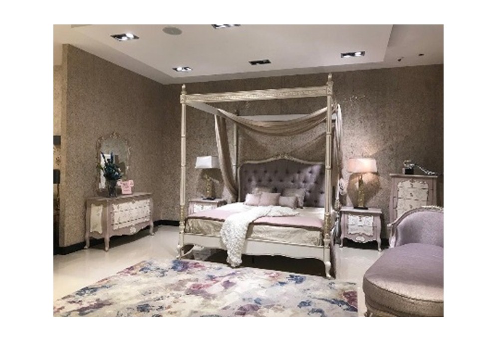 PIERO-BR-20151-20-BED+2 NT+DRS+MIRR -ROSE/ANT.WHITE-SH-20915/6223