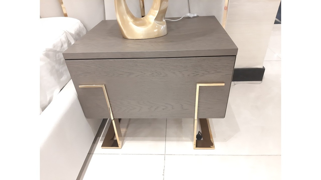 GAYLA-NIGHT STAND (NTS2163)-SMOKE OAK+YELLOW GOLD-MFL57/OK78/SA80-G3
