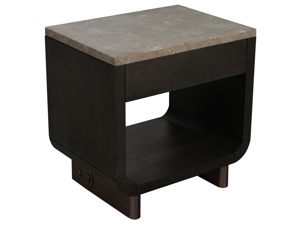 IRMA NIGHT STAND (NTS2159-60X45) - ROSE GOLD(MBL-95/OK-78/SA111B)