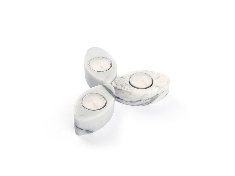 APL-1473-W-CANDLE HOLDER (10*5.4*3.5)-MARBLE