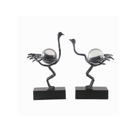 APL-2115-OSTRICH-BOOKEND-18*9*33.5CM