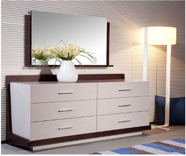 MARCIA-SG-D01+03-DRESSER+MIRR (1400*450*770+1000*95*600) -BRW OAK(F22)+L.GREY(F23)