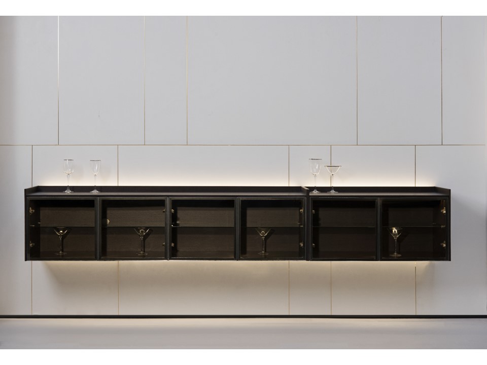 HAILEY-D-522-A+B-HANGING TV UNIT(4 D/R-1886*420*480+2 D/R-944*420*480) -F-22 BROWN OAK