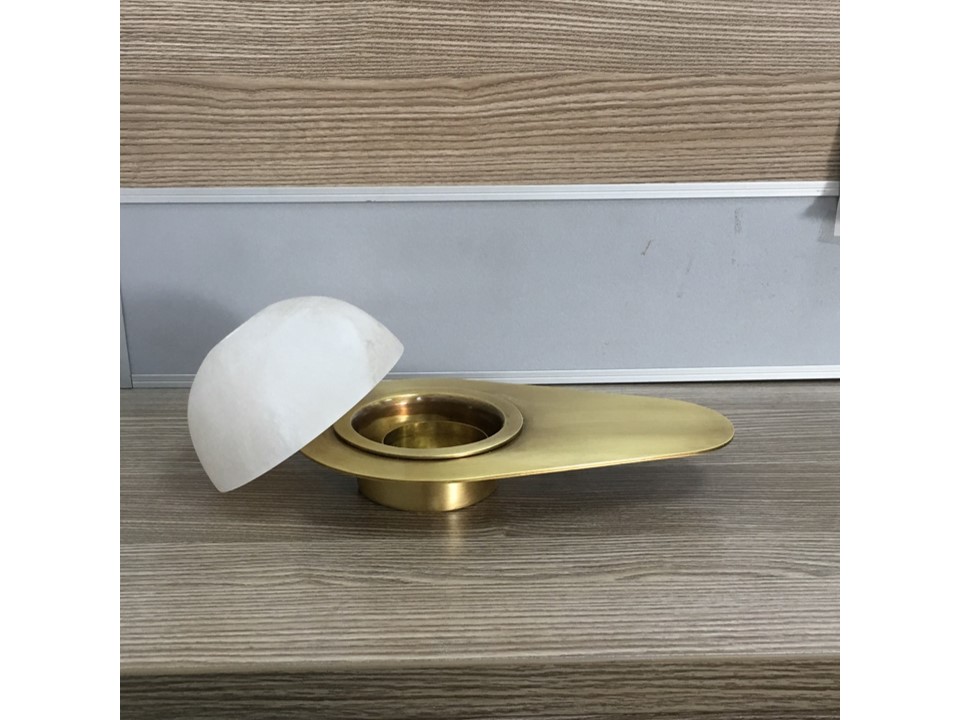 B0025 CENSER (210*130*80) BRUSHED TI-GOLD