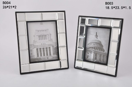 B003-PHOTO FRAME-(4*6)-SILVER MIRROR-NEW