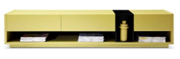 BONITA-TV-085-T.V STAND (1850*400*420) -D.RED+BLUE GLASS