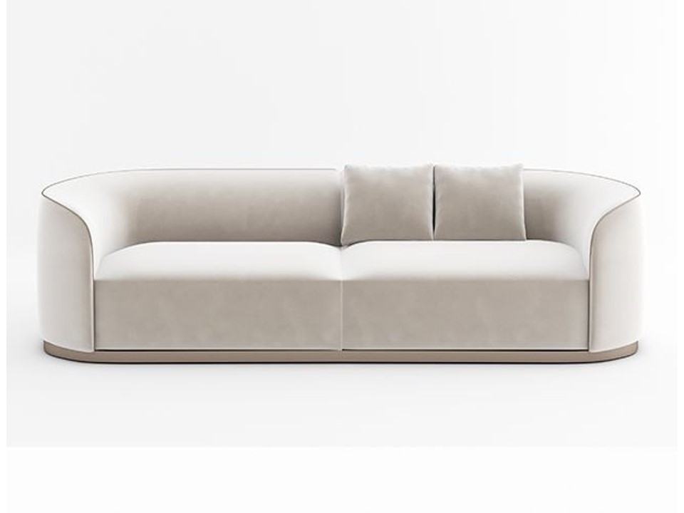 BRIO-8012-S3 3 SEATER SOFA - REAL LEATHER: 910/YHE01-DARK GREY
