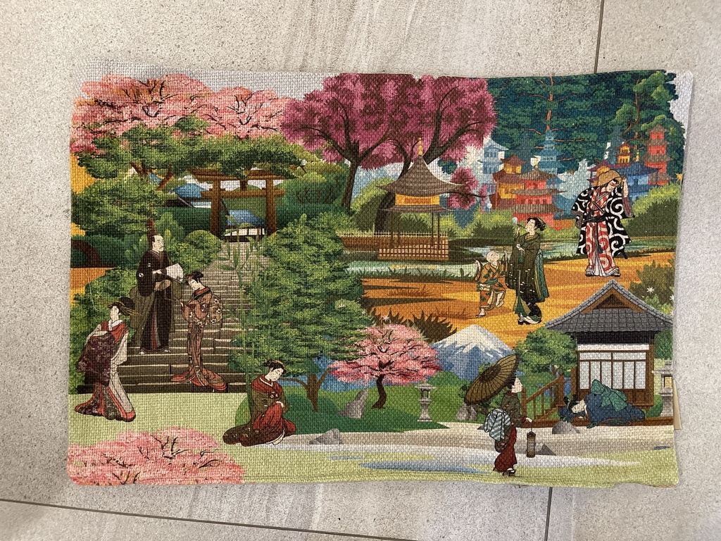 21396-JAPANESE ENCHANTED GARDEN CUSHION 45X65