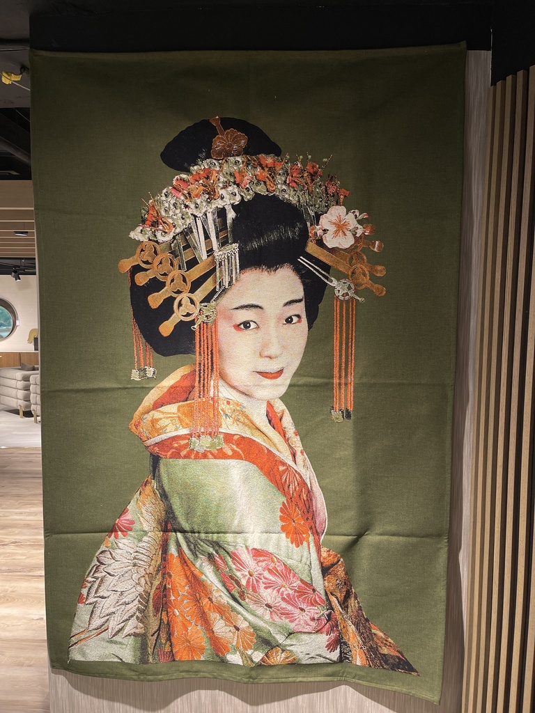 21524-GEISHA WALLHANGING GREEN 140X210